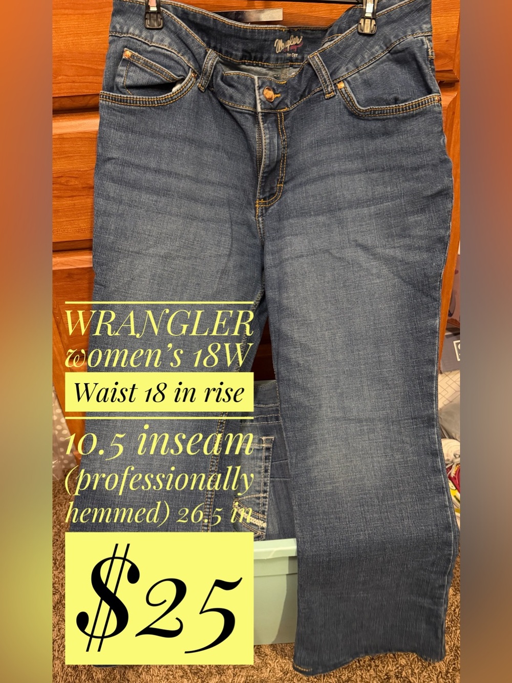 Wrangler Women's Dark Blue Boot Cut Jeans